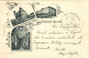 1899 (Vorläufer) Vác, Székesegyházi templom és belső, püspöki rezidencia. Kapható Beck Ivánnál, Art Nouveau, floral