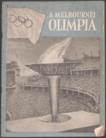 1956 A melbournei olimpia, képekkel illusztrált kiadvány, sarkán szakadásokkal