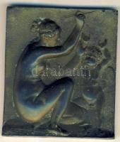 DN "Anya és gyermeke" dekoratív Br kisplasztika T:2