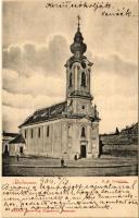 1904 Devecser, Római katolikus templom. Rosenberg Zsigmond kiadása (EK)