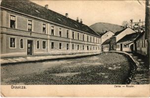 Oravica, Oravita; zárda, utca / Kloster / nunnery, street (szakadás / tear)