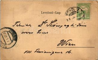 1906 Miskolc, Kereskedelmi és Iparkamara, Kossuth szobor (EK)