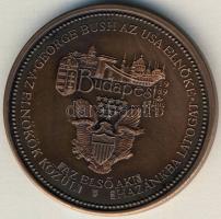 1989. "Bush látogatása" Br emlékérem T:BU