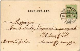 1905 Kőszeg, Güns; Gyöngyös híd. Nussbaum N. Ferenc kiadása (EK)