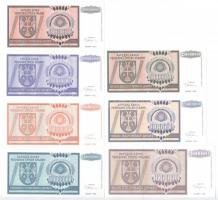 Horvátország / Krajna Szerb Köztársaság 1993. 100.000D + 10.000.000D + 20.000.000D pótkiadás "Z...