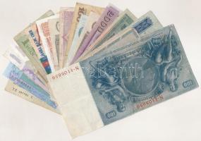17db vegyes, magyar és külföldi bankjegy tétel T:vegyes