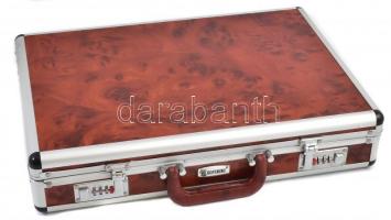 Hoffburg rozsdamentes acél konyhai vágóeszköz készlet, számzáras tartó bőröndben, új állapotban, gar...