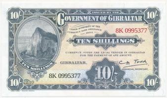 Gibraltár 2018. 50p értékű turistautalvány / emlékbankjegy 1934. 10Sh T:I Gibraltar 2018. 50 Pence tourist voucher / commemorative note 1934. 10 Shillings C:UNC