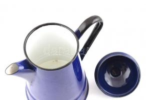 Zománcozott fém kávéskanna.  22 cm