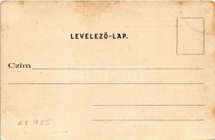 Budapest I. Tabán, kilátás a Krisztinaváros felől, Királyi vár, Lánchíd. Divald Károly 28. sz. (fl)