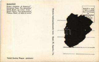 Budapest I. Királyi vár, Budavári Palota, "A libatolvaj" (ragasztónyom / glue mark)