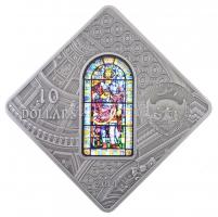 Palau 2014. 10$ Ag "Szent István Bazilika, Budapest" dísztokban, tanúsítvánnyal (50g/0.925...