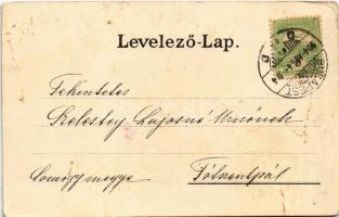 1904 Budapest II. Szent Lukács fürdő. Ganz Antal No. 24. (kopott sarok / worn corner)