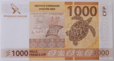 Franciaország Tengerentúli Területei 2014. 1000Fr T:I French Pacific Territories 2014. 1000 Francs C:UNC Krause P#6