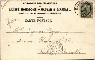 1911 Budapest XIV. Városligeti tó, Millenniumi emlékmű (Hősök tere), csónakázó, hattyúk. "Monop...