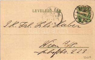 1903 Budapest XIV. Városliget, Millenniumi emlékmű (Hősök tere), csónakázó, hattyúk. Erdélyi cs. és ...