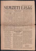 1919 A Nemzeti Újság nov. 15-i száma Horthy Miklós bevonulása Budapestre vezércikkel.