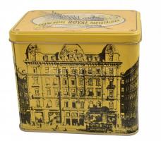 Kis bolha tétel: 4 db fém szalvétagyűrű dobozában, szuvenír, hamutartó, teás doboz