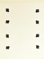 cca 1988 A Magyar Nemzeti Bank  réz Kádár.címeres fotóalbum, az első lapon az MNB épületét ábrázoló ...