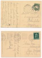 5 db RÉGI német bajor képeslap bérmentesítéssel / 5 pre-1945 German Bavarian (Bayerisch) postcards w...