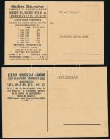 cca 1934-35 3 db faesztergályos és fa kereskedő fejléces levélboríték és levelezőlap