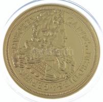 DN Magyar Aranyóriások - III. Károly, 10 aranydukát, 1713 aranyozott Cu utánveret, tanúsítvánnyal T:PP