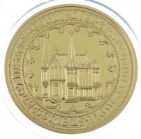 DN "Magyar Aranyóriások - 6 Dukát Szent Erzsébet emlékérem 1619 körül" aranyozott Cu utánv...