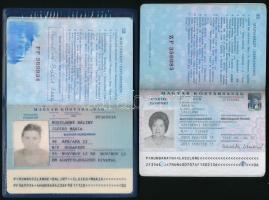 1993-2003 Magyar Köztársaság által kiállított útlevél, eltérő fotóoldalak, 2 db / Hungarian passports