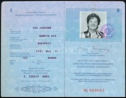 1988 Magyar Népköztársaság által kiállított fényképes útlevél, görög vízummal