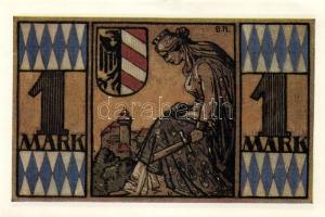 Német Birodalom/Weimari Köztársaság/Nürnberg 1921. 1M (4x) mind klf, komlett sor! T:I