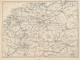 Karl Baedeker: Nordwest-Deutschland. Handbuch für Reisende. Utazók kézikönyve, térképekkel, a hátsó ...