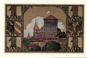 Német Birodalom/Weimari Köztársaság/Nürnberg 1921. 1M (4x) mind klf, komlett sor! T:I