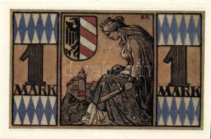 Német Birodalom/Weimari Köztársaság/Nürnberg 1921. 1M (4x) mind klf, komlett sor! T:I