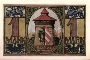 Német Birodalom/Weimari Köztársaság/Nürnberg 1921. 1M (4x) mind klf, komlett sor! T:I