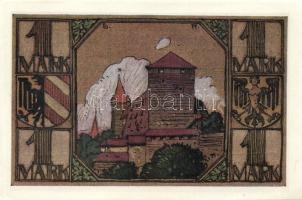 Német Birodalom/Weimari Köztársaság/Nürnberg 1921. 1M (4x) mind klf, komlett sor! T:I