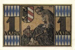 Német Birodalom/Weimari Köztársaság/Nürnberg 1921. 1M (4x) mind klf, komlett sor! T:I