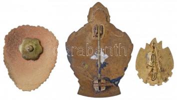 Románia DN "Katonai kiválóság" zománcozott Br jelvény + "Mesterlövész" műgyantás...