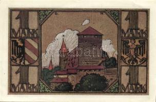 Német Birodalom/Weimari Köztársaság/Nürnberg 1921. 1M (4x) mind klf, komlett sor! T:I,I-