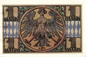 Német Birodalom/Weimari Köztársaság/Nürnberg 1921. 1M (4x) mind klf, komlett sor! T:I,I-