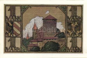 Német Birodalom/Weimari Köztársaság/Nürnberg 1921. 1M (4x) mind klf, komlett sor! T:I,I-