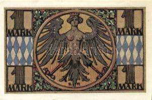 Német Birodalom/Weimari Köztársaság/Nürnberg 1921. 1M (4x) mind klf, komlett sor! T:I,I-