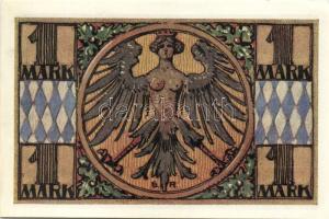 Német Birodalom/Weimari Köztársaság/Nürnberg 1921. 1M (4x) mind klf, komlett sor! T:I,I-