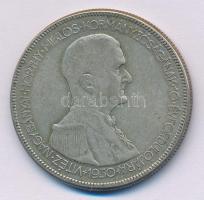 1930. 5P Ag Horthy jobbra T:3 patina  Adamo P8