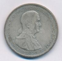 1930. 5P Ag Horthy jobbra T:3 patina  Adamo P8