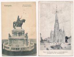 Budapest - 4 db régi képeslap / 4 pre-1945 postcards