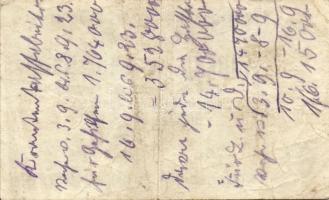 Német Birodalom/Weimari Köztársaság/Fürth 1923.8.14. 50.000M (2x) egyik piros, a másik fekete sorszá...