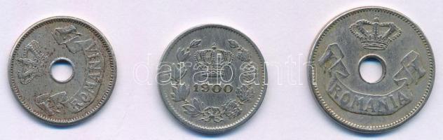 Románia 1900. 5b Cu-Ni + 1906. 5b Cu-Ni + 1906. 10b Cu-Ni T:2-,3
Romania 1900. 5 Bani Cu-Ni + 1906....