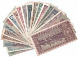 1930-1946. 10P - 1.000.000BP (20xklf) T:II-,III