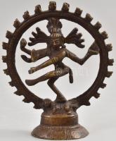 Shiva, bronz szobor, jelzés nélkül, 9,5x8 cm