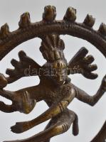 Shiva, bronz szobor, jelzés nélkül, 9,5x8 cm